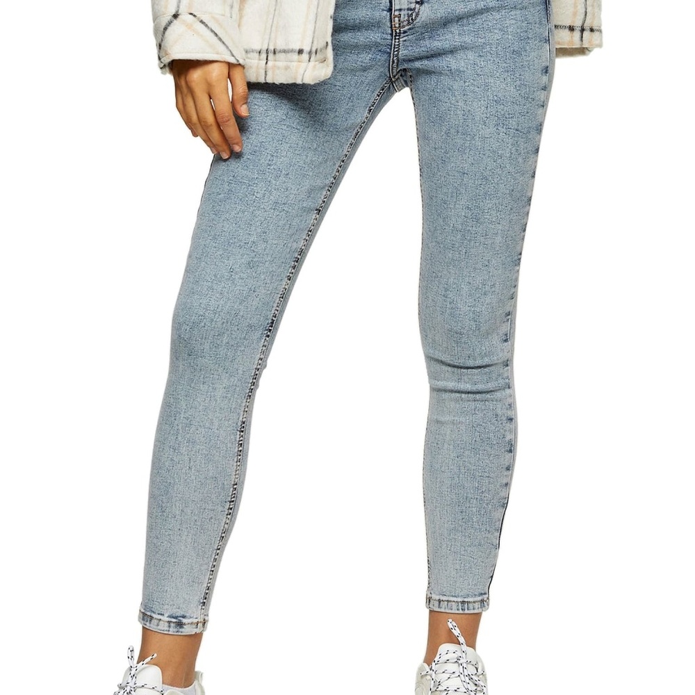 Top shop acid wash Leigh jean